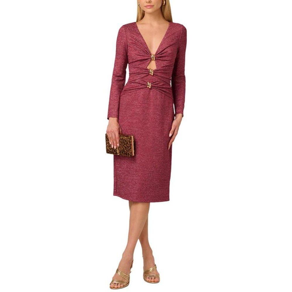 Adrianna Papell Womens Sheath Dress
